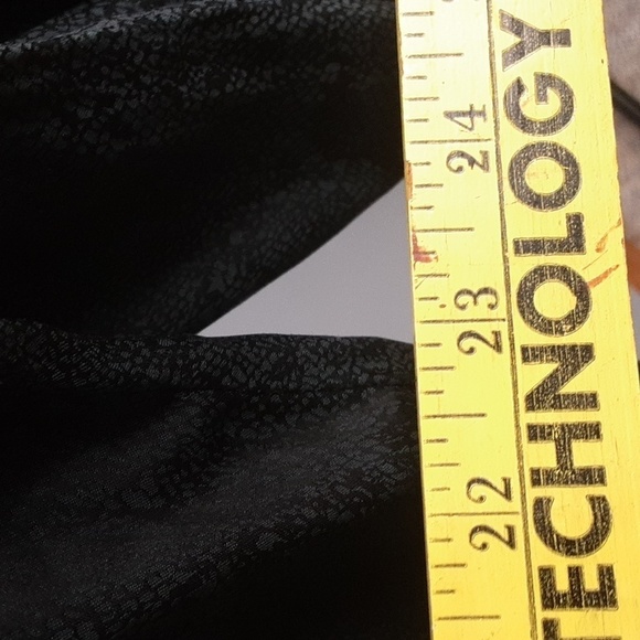 A New Day Charcoal Gray Pirate Bell Sleeve V-Neck Blouse - Picture 4 of 8